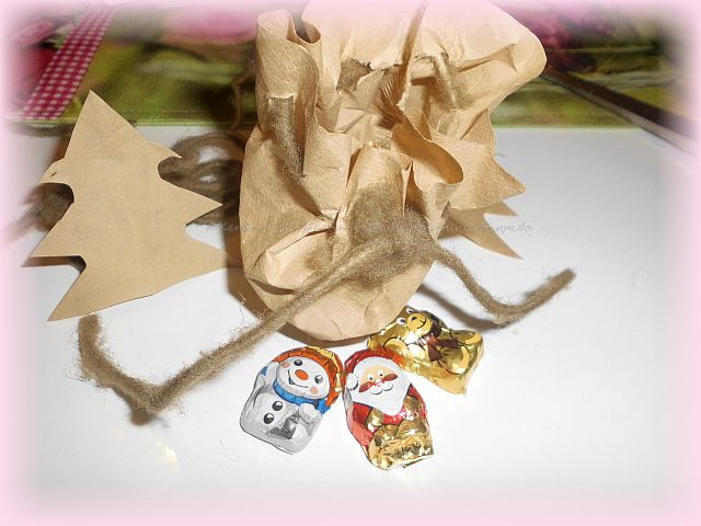 Basteltipp für Nikolaus Säckchen aus Filtertüte