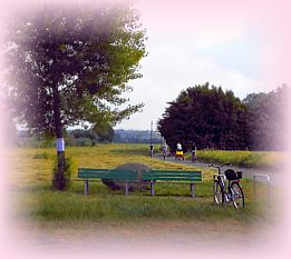 Rad fahren und in Bewegung bleiben